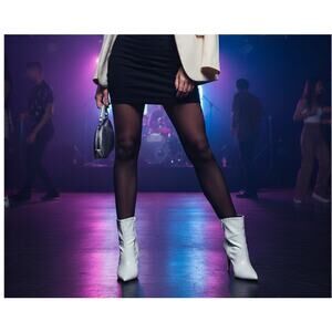 Revolve Raye White East Bootie